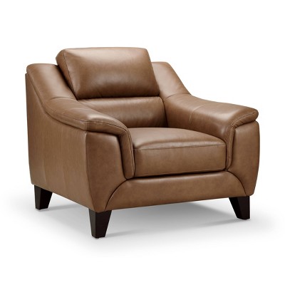 Arlen Leather Chair Camel - Abbyson Living