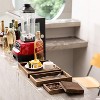 Attop Rustic Wooden Serving Trays with Handle - Set of 7 Rectangular Platters for Entertaining, Breakfast, Coffee Table, Home Decor - 4 of 4