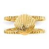 Black Bow Jewelry Sea Shell Toe Ring in 14K Yellow Gold - 4 of 4