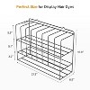 Hair Color Organizer Rack, 2-Tier Wall-Mounted Metal Salon Storage Display for Hair Dye Tubes, Silver - 2 of 4