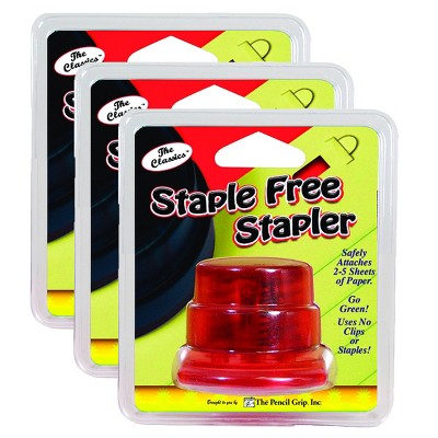 3pk Staple-Free Stapler - The Pencil Grip