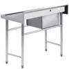 Commercial Stainless Steel Utility Sink,Free-Standing Design for Kitchen, Laundry, Garage & Workshop - 2 of 4