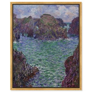 Art Remedy Claude Monet - Belle lle Rocks at Port Goulphar Classic Monet Art Prints Framed - 1 of 4