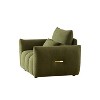 NicBex Couches for Living Room 39.7" Cloud Couch Teddy Upholstered 1 Seater Sofa Couch Modern Lounge Chair with 2 Throw Pillows for Apartment - 4 of 4