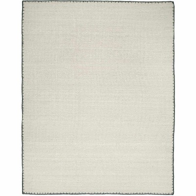 Hauteloom Ayumu Off White Hand Woven Wool Area Rug