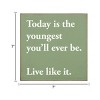 Slickblue Inspirational Wood Wall Sign – “Live Like It” Quote – Rustic 7x7 Motivational Decor, Color Options - 3 of 3