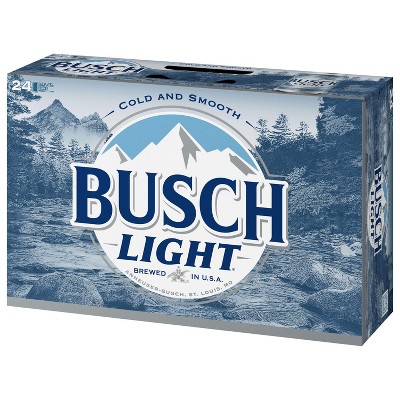 Busch Light Beer - 24pk/12 fl oz Cans