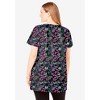Woman Within Plus Size Perfect Short-Sleeve Scoop-Neck Henley Tunic - 3 of 4