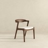 Ashcroft Furniture,Dakota Mid-Century Modern Solid Wood Velvet Dining Chair (Set of 2) - 3 of 4