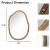 SEVOBAL Bathroom Vanity Mirrors Asymmetrical Decorative Wavy Accent Mirror Impact-Resistant Shatter-Resistant Glass, Natural, 22.05"*31.89"*1.18" - 4 of 4