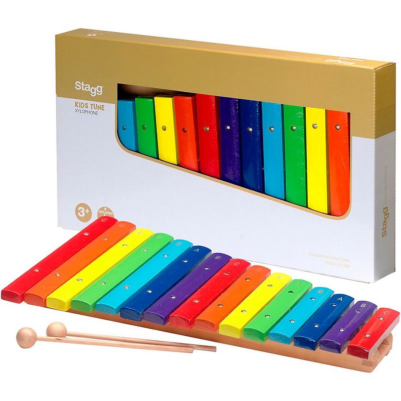 Stagg 2 Octave Rainbow Xylophone, 15Keys, C-C, 2 of 3