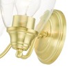 Livex Lighting Montgomery 2 - Light Vanity in  Satin Brass - 2 of 4