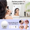 FUNTOUCH Rechargeable and Portable 10x7.5 Large Travel Makeup Mirror with 10X Magnification ,3 Color Lights with Touch Screen Dimming - 2 of 4