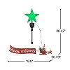 Mr. Christmas Animated Grinch Sleigh Tree Topper with Banner - Merry Grinchmas - 3 of 4