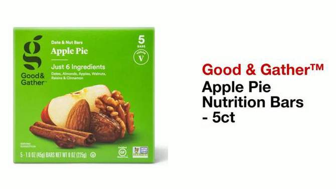 Apple Pie Nutrition Bars - 5ct - Good & Gather&#8482;, 2 of 9, play video