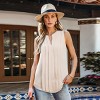 Women's Chic Ribbed V-neckline Sleeveless Tunic Top -  Cupshe - 4 of 4