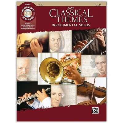 Alfred Easy Classical Themes Instrumental Solos Cello Book & CD Level 1