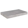 vidaXL Floating Wall Shelves 2 pcs Concrete Gray 15.7"x9.1"x1.5" MDF - 3 of 4