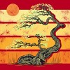 Men's Design By Humans Summer Tree 2 By pilipsjanuarius T-Shirt - 2 of 4