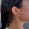 Adornia 14k Gold Vermeil .925 Sterling Silver Set of 3 Endless Hoop Earrings - 2 of 4
