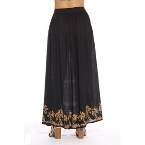 Riviera Sun Women’s Boho Batik Skirt – Knee-Length, Elastic Drawstring Waist, Flowy, Sequins & Embroidery - 1 of 1
