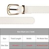 INSPIRE CHIC Women Faux Leather Gold/Silver Buckle Belt 0.9" Waist Belts for Jeans Pants Dresses - 4 of 4