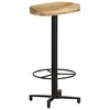 vidaXL Bar Stool Set of 2 Natural Wood, Black - 2 of 2