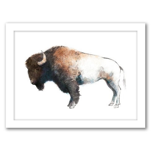 Americanflat - Big Bear by Emanuela Carratoni - Black Frame 18x24