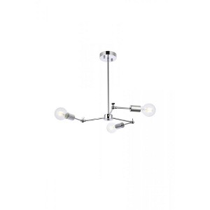Elegant Lighting Furlong 3 lights chrome pendant - 1 of 4