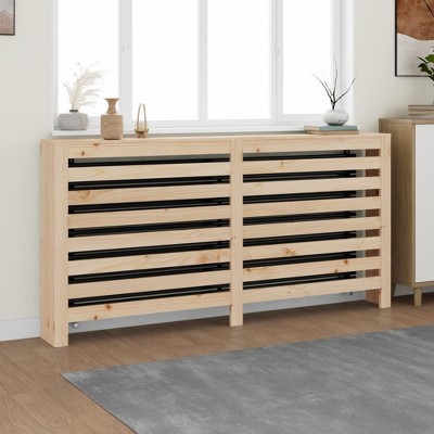 vidaXL Radiator Cover 66.5"x7.5"x33.1" Solid Wood Pine