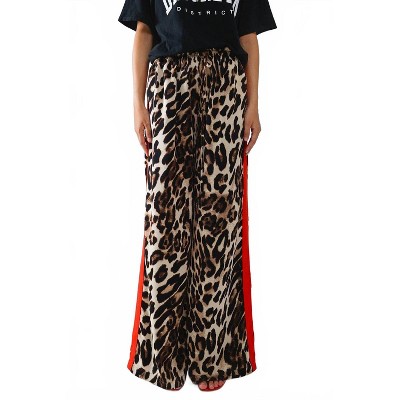 Women's Leopard Straight Pants - Q2 L