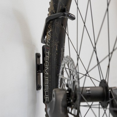 Black Steel Swivel Wall Mount Bike Storage Rack