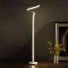 50.75" Modern Metal Spiral Floor Lamp (Includes LED Light Bulb) Silver - Ore International: Acrylic Shade, UL Listed, No Assembly Required - 4 of 4