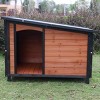LAOTIES 46" Wooden Outdoor Indoor Dog House for Large Dogs,Pet Shelter with Raised Feet,Durable Solid Wood Construction - 3 of 4