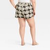 Women's High-Rise Satin Pull-On Shorts - A New Day™ Navy Blue Floral - 2 of 3