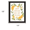 HomeRoots Sun Shine on My Mind Black Framed Print Wall Art - 3 of 3