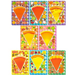 Wrapables Make a Face Stickers, Make Your Own Animal, Food, Dress-Up Stickers, DIY Craft Activities, Party Favors (24 Sheets) - 1 of 4