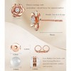 Gold Sterling Silver Rose Earring Studs, Hypoallergenic Nickel Free for Women - 3 of 4