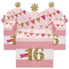 Big Dot of Happiness Sweet 16 - Treat Box Party Favors - 16th Birthday Party Goodie Gable Boxes - Set of 12 - 2 of 4