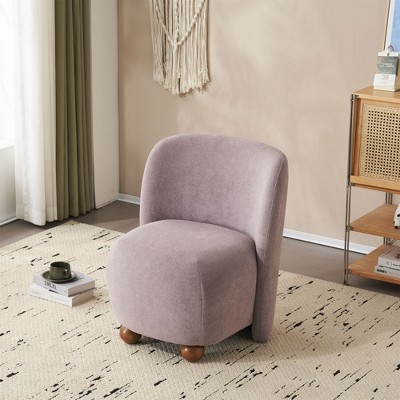 CENGHU Modern Low Back Accent Chair, Upholstered Armless Living Room Chairs, for Small Living Spaces, Living Room, Bedroom