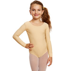 Leveret Girls Long Sleeve Leotard - 1 of 4