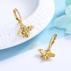 Amy and Annette 14K Gold Bee Huggie Earrings - 2 of 4