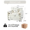 ORRD 41.7" Oversized Upholstered Sofa Chair with Pillow, Beige - 4 of 4