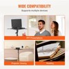VEVOR Projector Stand, Laptop Stand Tripod Adjustable Height from 26.97 to 63 in, with Tray & Gooseneck Phone Holder, Black - 3 of 4