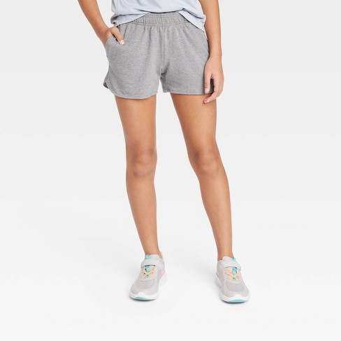 Girls' Core Shorts - All In Motion™ Heathered Gray Xl : Target