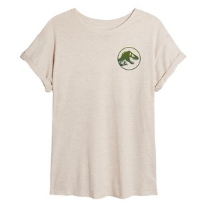 Women's - Jurassic World: Rebirth -  Oversized Graphic T-Shirt - 1 of 4