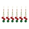 Sleigh Bell Drop Ornament Set – 13.5"H Traditional Christmas Hanging Ornaments (Set of 6) Iron/Plastic Holiday Accents by Melrose - 3 of 3