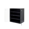 KWPZQEB Shoe Storage Boxes Organizers, Wooden Stackable with Light & Glass Door, Shoe Rack Toy Storage Organizer Bins for Entryway - 4 of 4