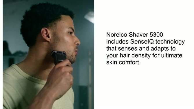Philips Norelco Series 5300 Wet &#38; Dry Men&#39;s Rechargeable Electric Shaver - S5880/81, 2 of 15, play video