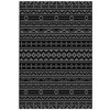 Outsunny Outdoor Patio Rug, Large Camping Carpet with Carrying Bag, 6' x 9' Waterproof Plastic Straw, Reversible, Black & Gray Geometric Wall - 4 of 4